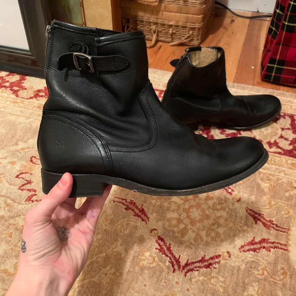 Frye Black Leather boots. Leather is in excellent shape!